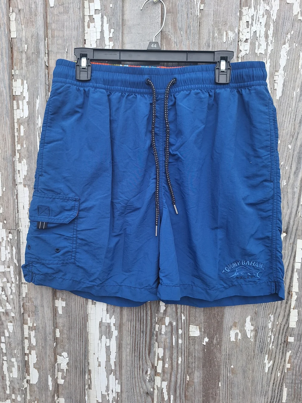 Tommy Bahama Men's Blue Cargo Swim Shorts Size Medium
